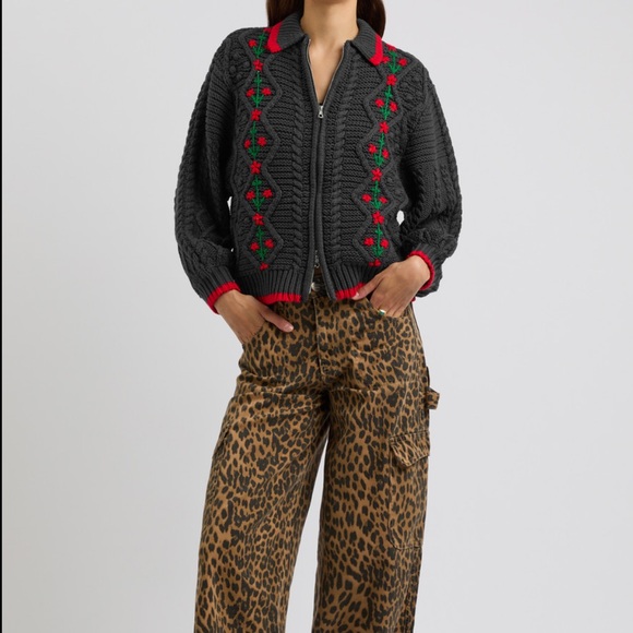 Damson Madder Grandpa Cardigan - Picture 3 of 8